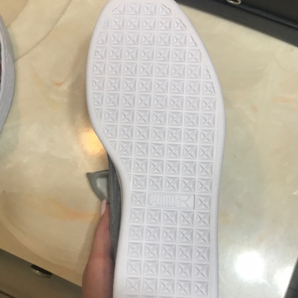 Velvet Pumas with floral designs on the side! - Picture 7 of 7